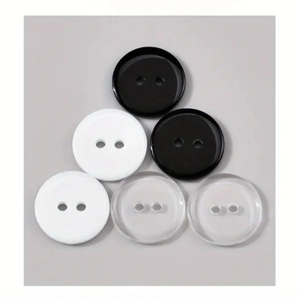Lot 10 Boutons Résines 15 mm 2 Trous La Bobine Déjantée