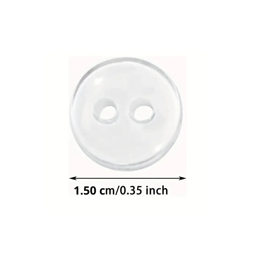 Lot 10 Boutons Résines 15 mm 2 Trous La Bobine Déjantée