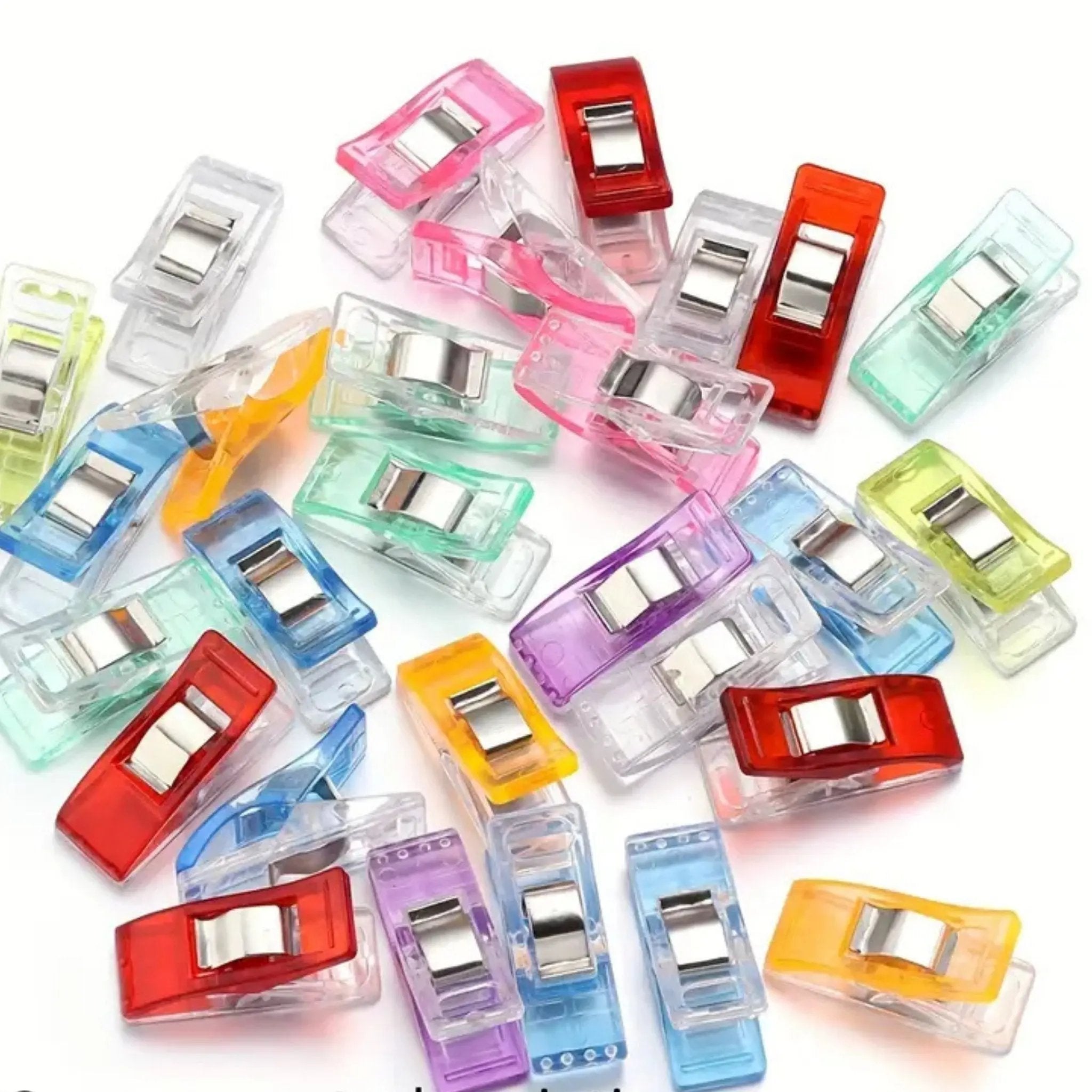 20 Clips/Pinces Couture Colorées La Bobine Déjantée