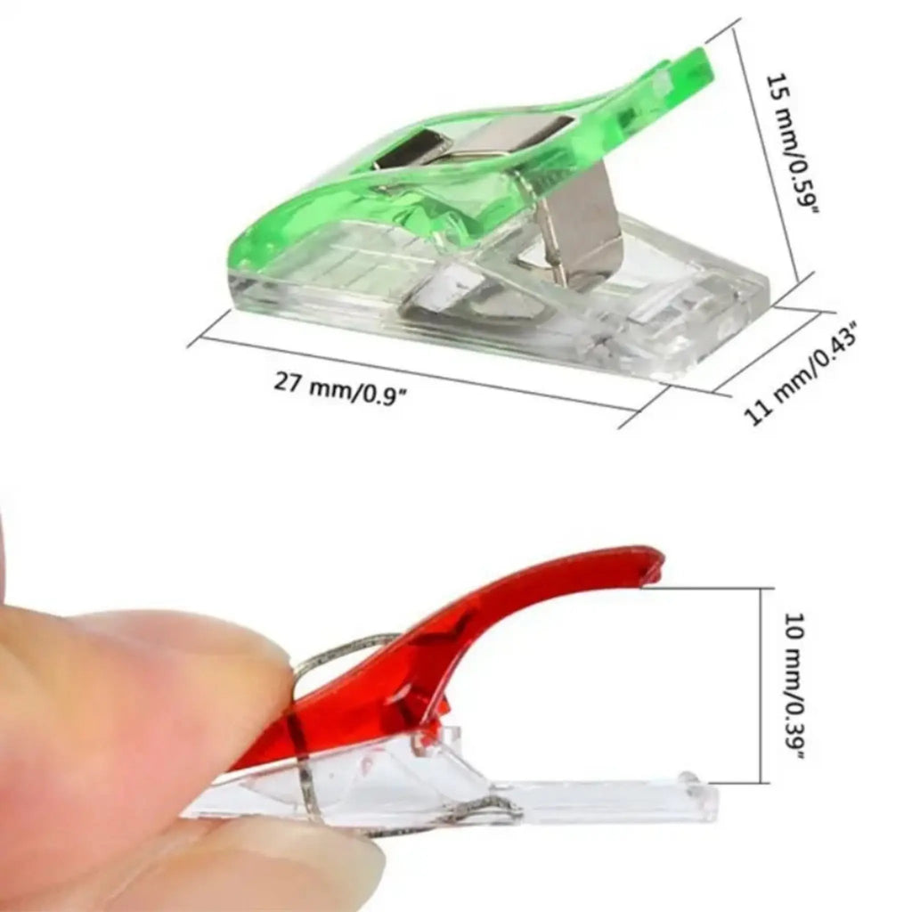 20 Clips/Pinces Couture Colorées La Bobine Déjantée